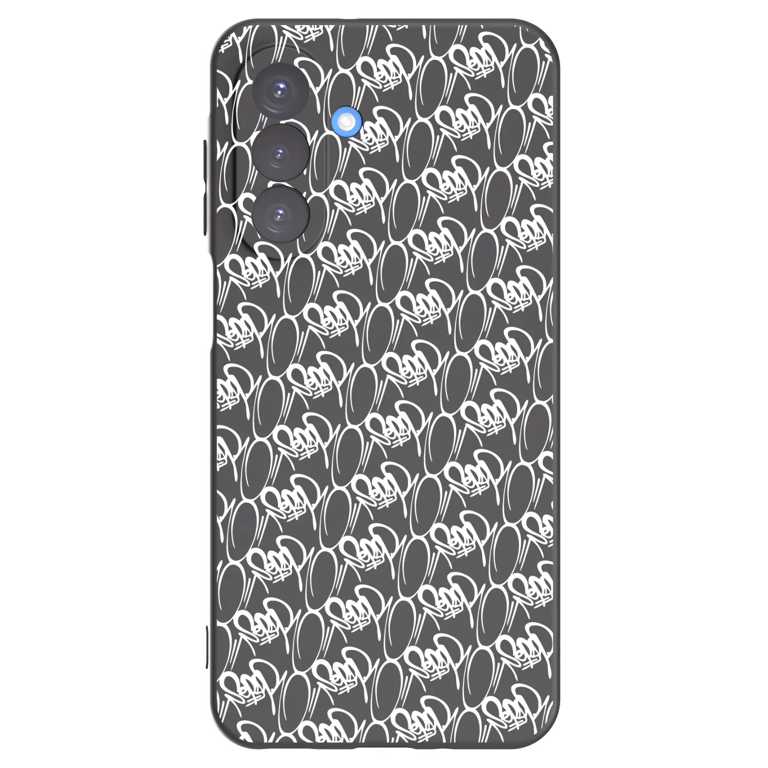 Picasee silikonový černý obal pro Samsung Galaxy A17 5G - Separ - White On Black 2