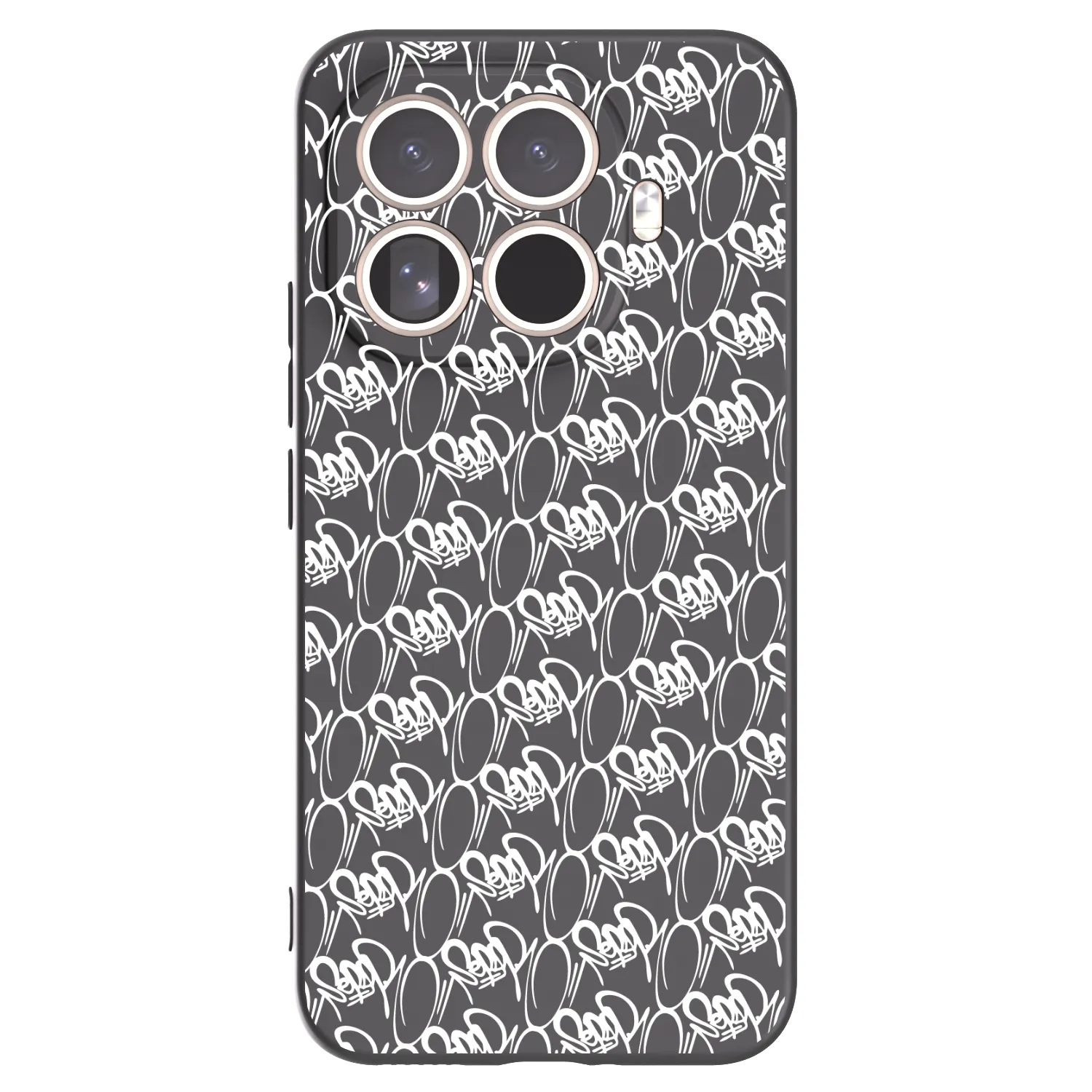 Picasee silikonový černý obal pro Xiaomi 15T Pro - Separ - White On Black 2