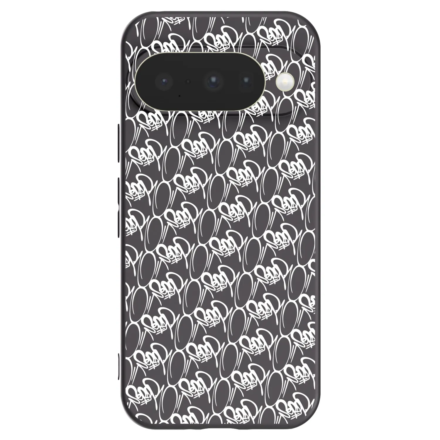 Picasee silikonový černý obal pro Google Pixel 10 - Separ - White On Black 2