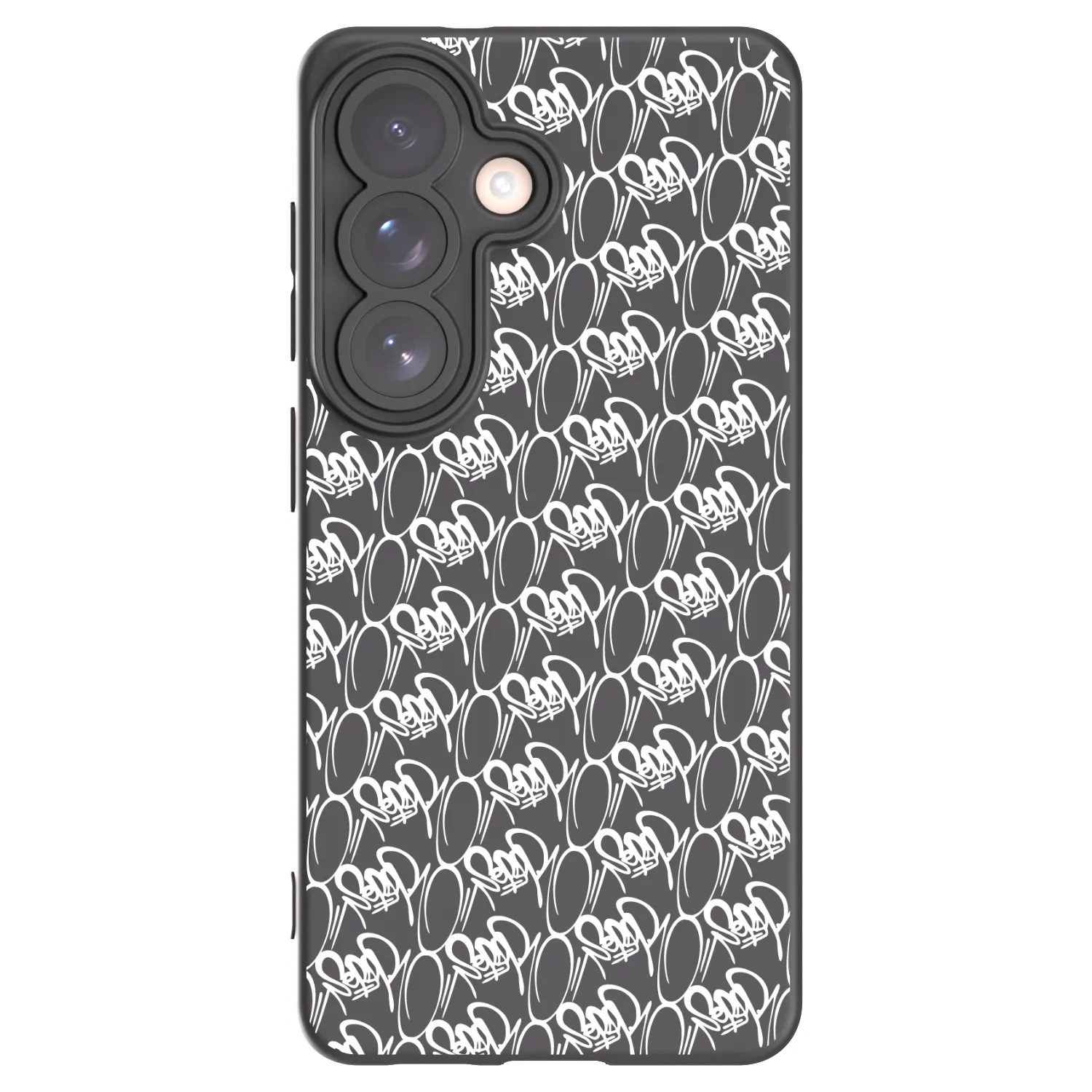 Picasee silikonový černý obal pro Samsung Galaxy S26 - Separ - White On Black 2
