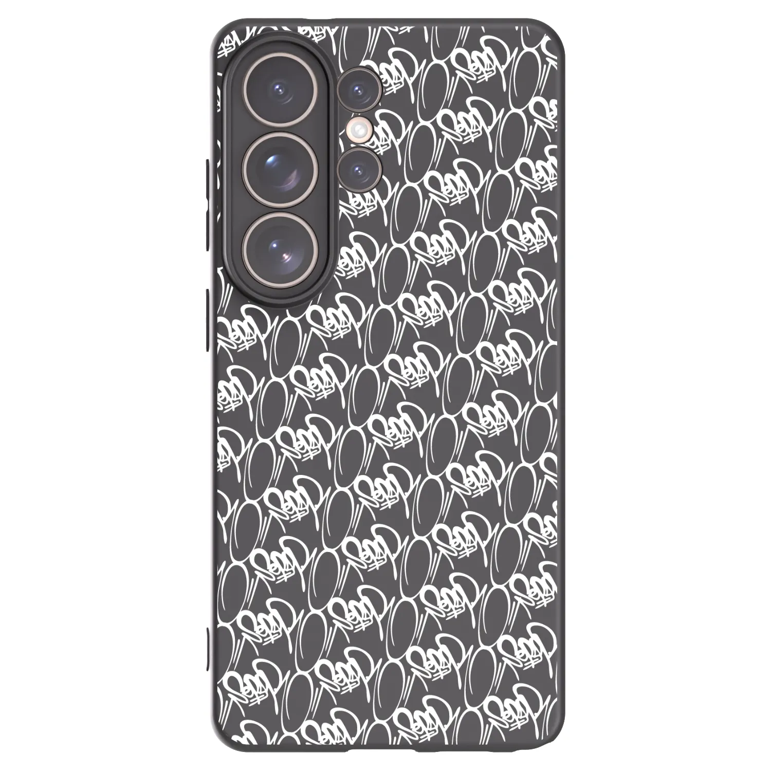 Picasee silikonový černý obal pro Samsung Galaxy S26 Ultra - Separ - White On Black 2