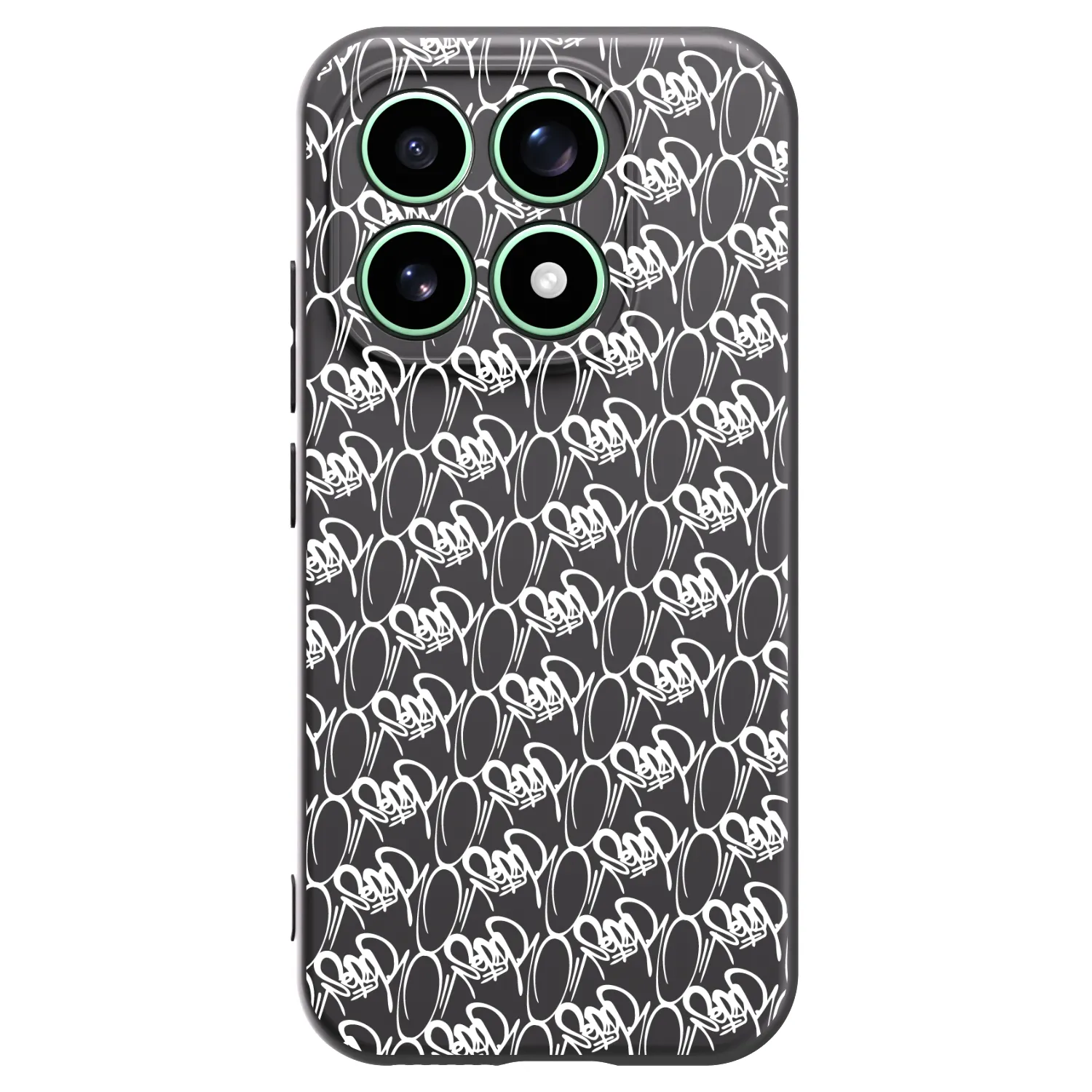 Picasee silikonový černý obal pro Xiaomi 17 - Separ - White On Black 2