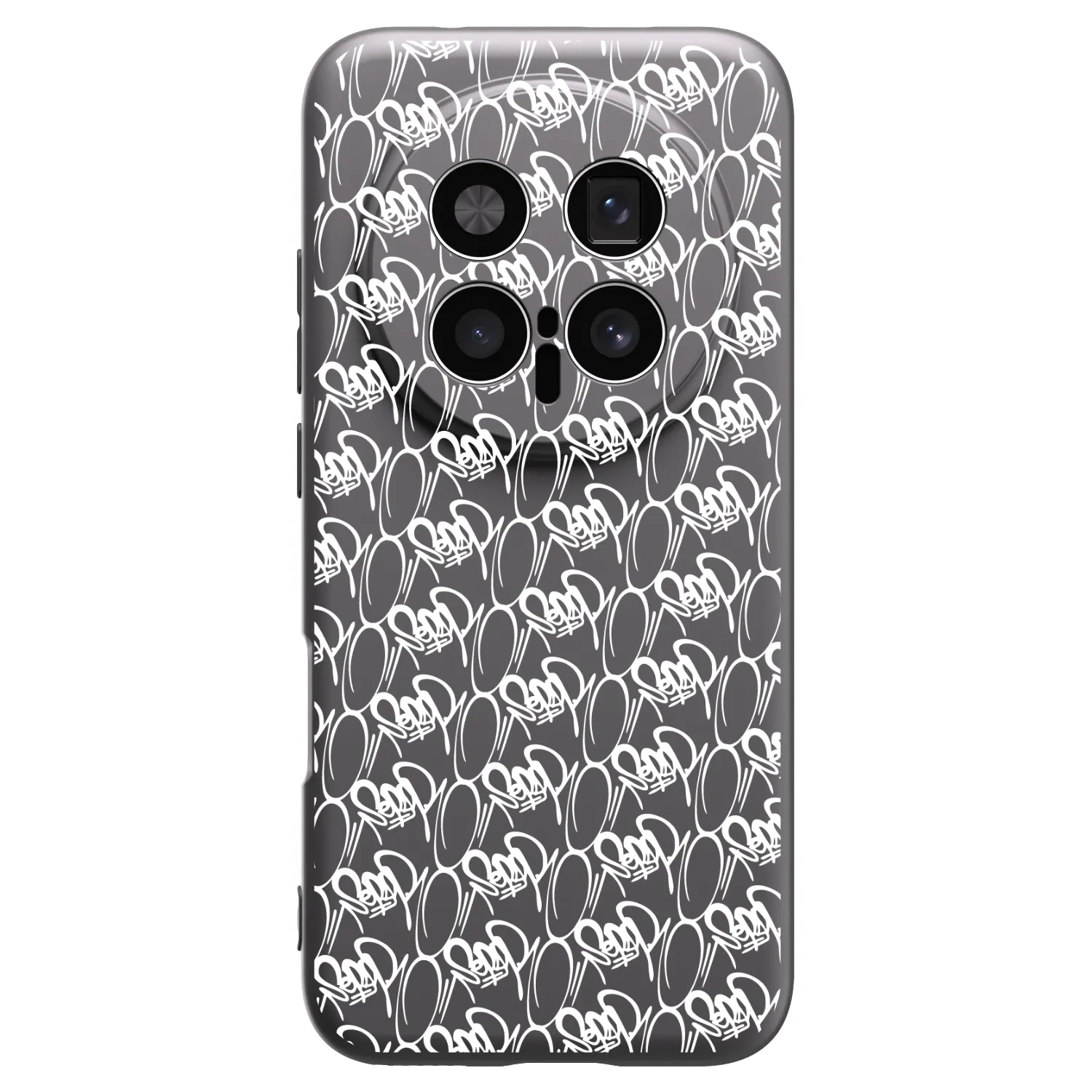 Picasee silikonový černý obal pro Honor Magic8 Pro 5G - Separ - White On Black 2