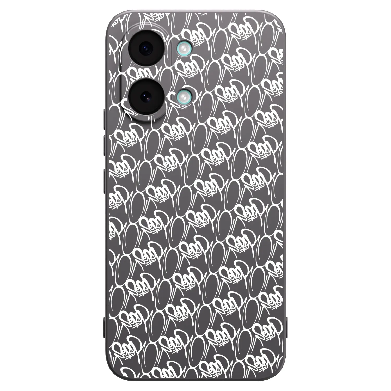 Picasee silikonový černý obal pro Xiaomi Poco X8 Pro Max - Separ - White On Black 2