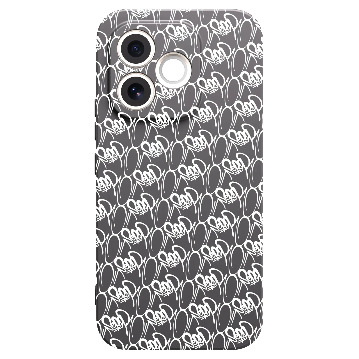 Picasee silikonový černý obal pro Honor 600 Lite - Separ - White On Black 2