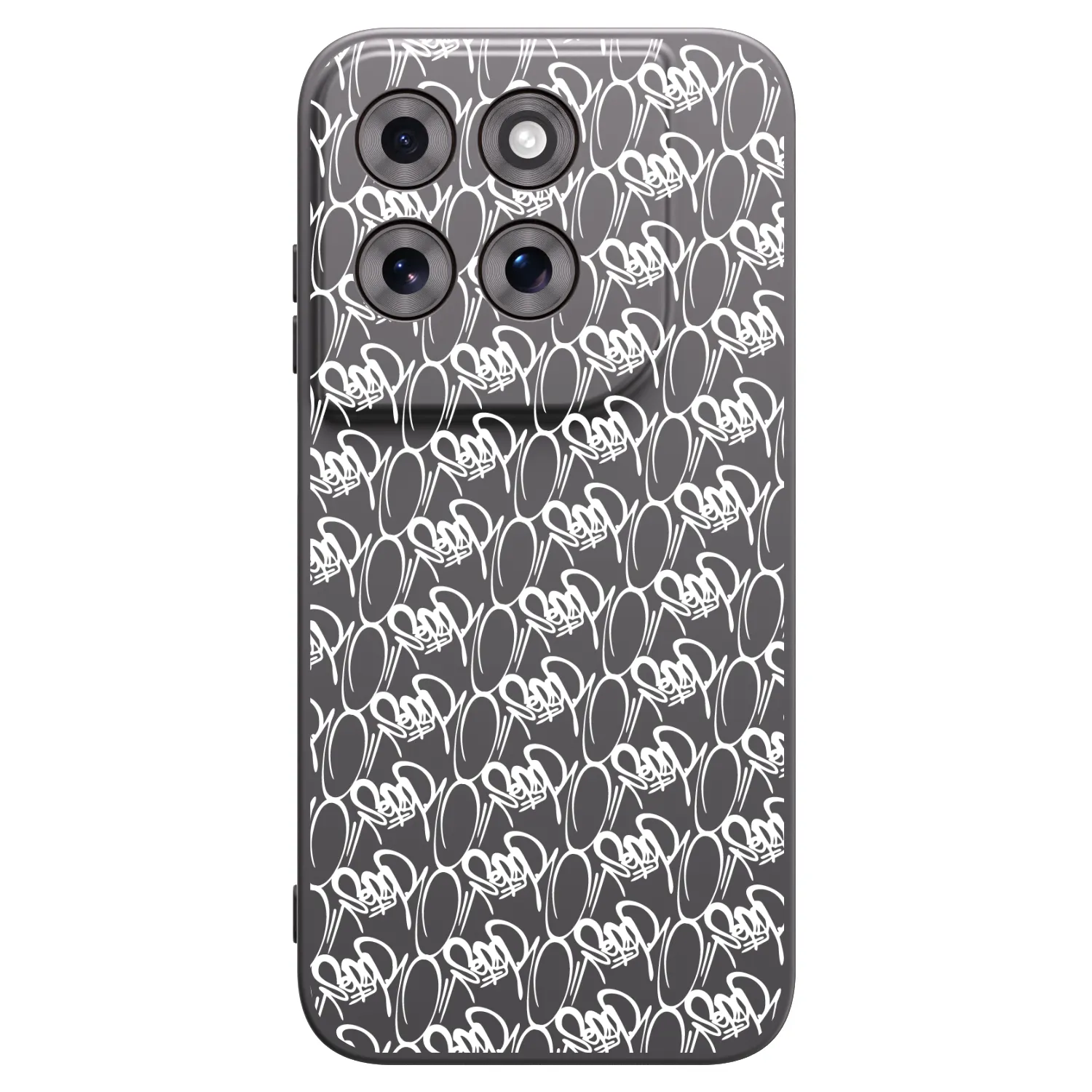 Picasee silikonový černý obal pro Motorola Moto G77 - Separ - White On Black 2