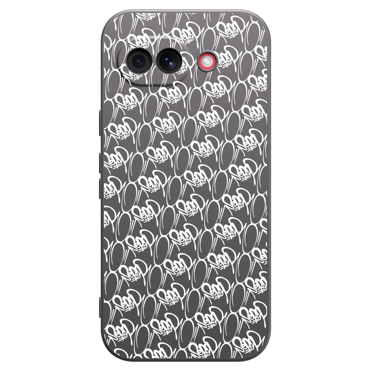 Picasee silikonový černý obal pro Google Pixel 10a - Separ - White On Black 2