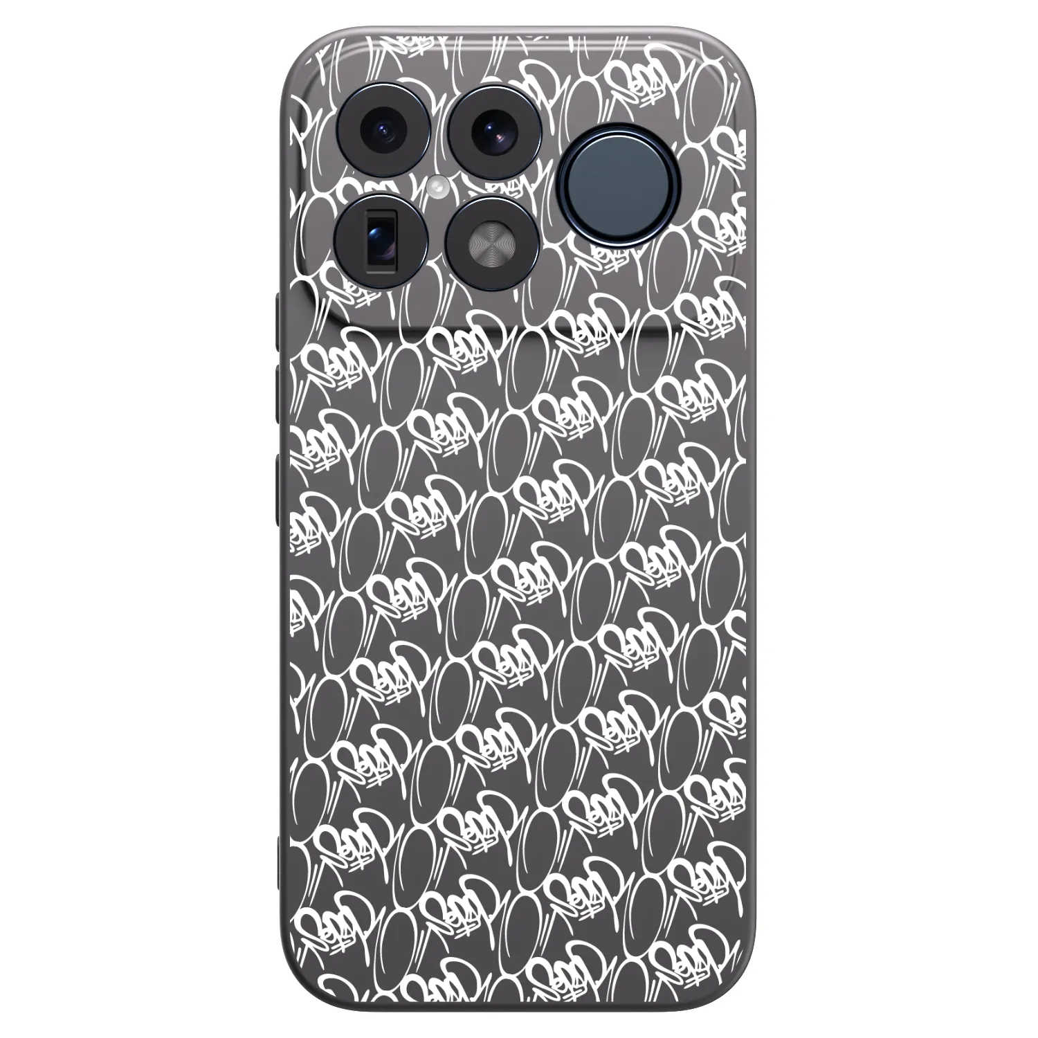 Picasee silikonový černý obal pro Xiaomi Poco F8 Ultra - Separ - White On Black 2