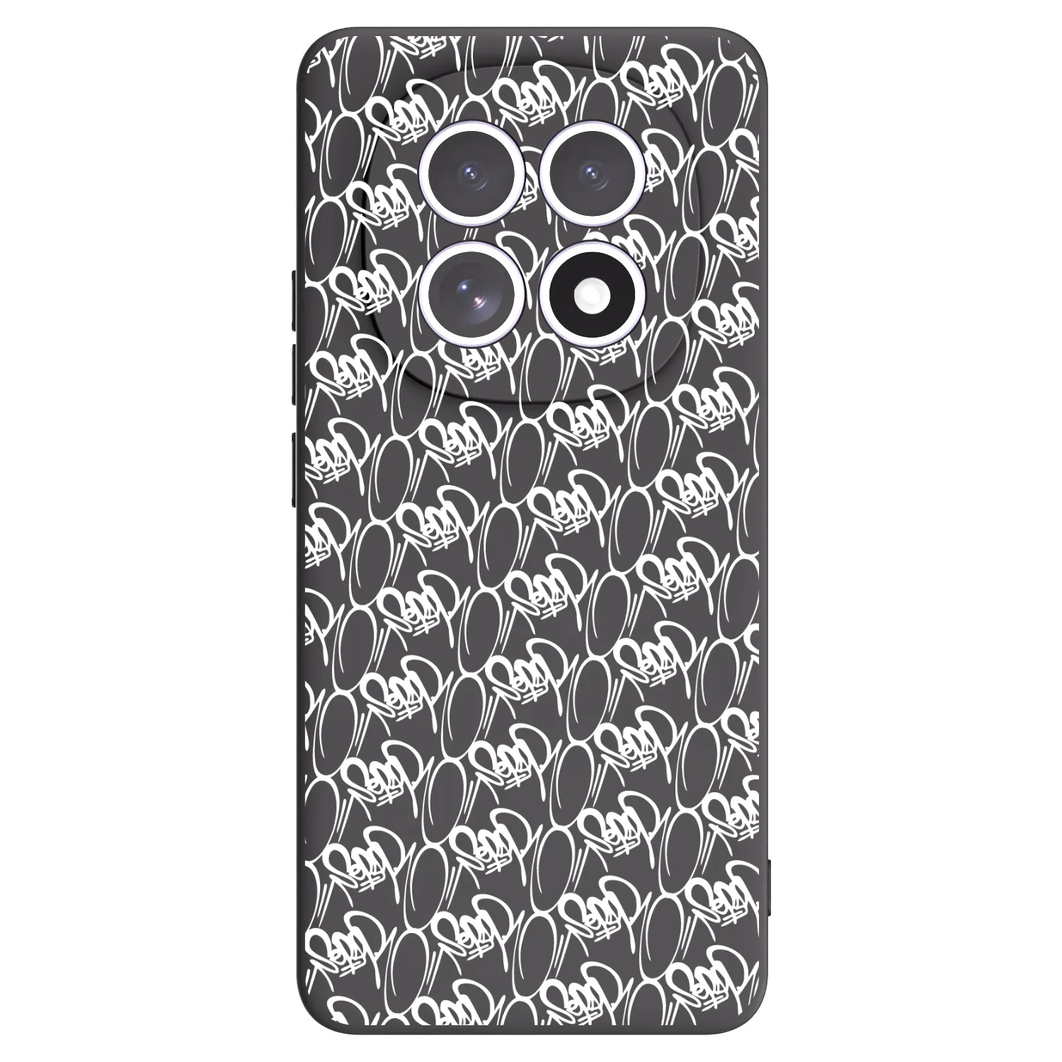 Picasee silikonový černý obal pro Xiaomi Redmi Note 15 5G - Separ - White On Black 2