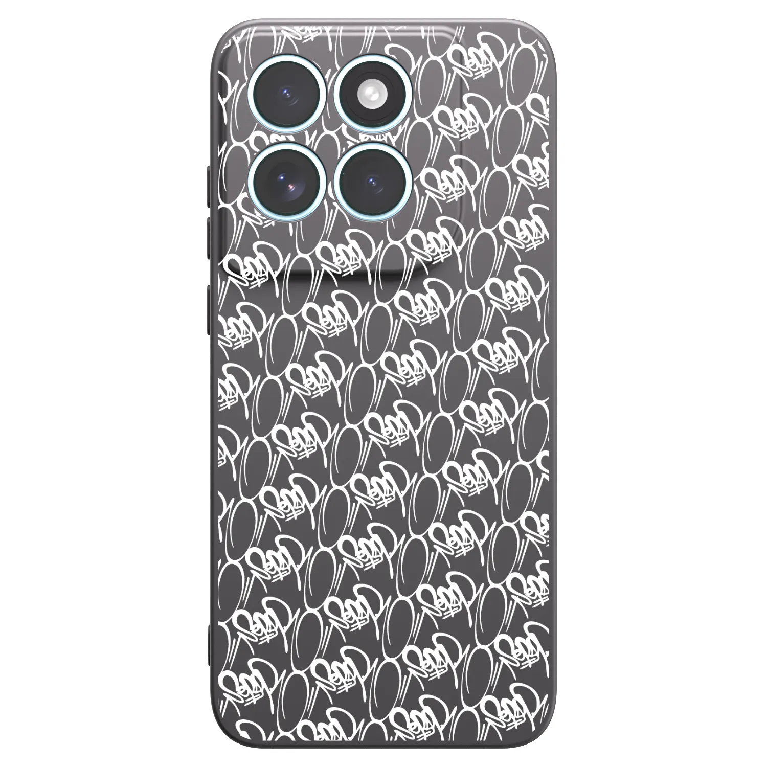 Picasee silikonový černý obal pro Motorola Edge 70 Fusion - Separ - White On Black 2