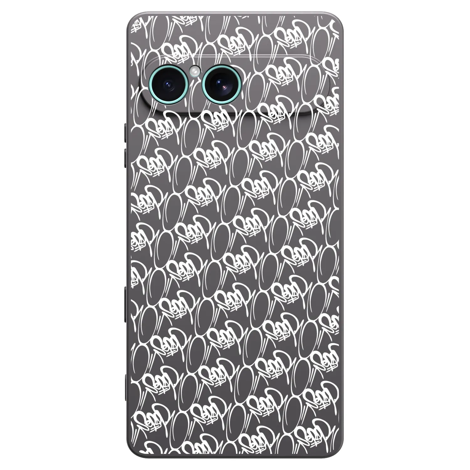 Picasee silikonový černý obal pro Sony Xperia 10 VII - Separ - White On Black 2