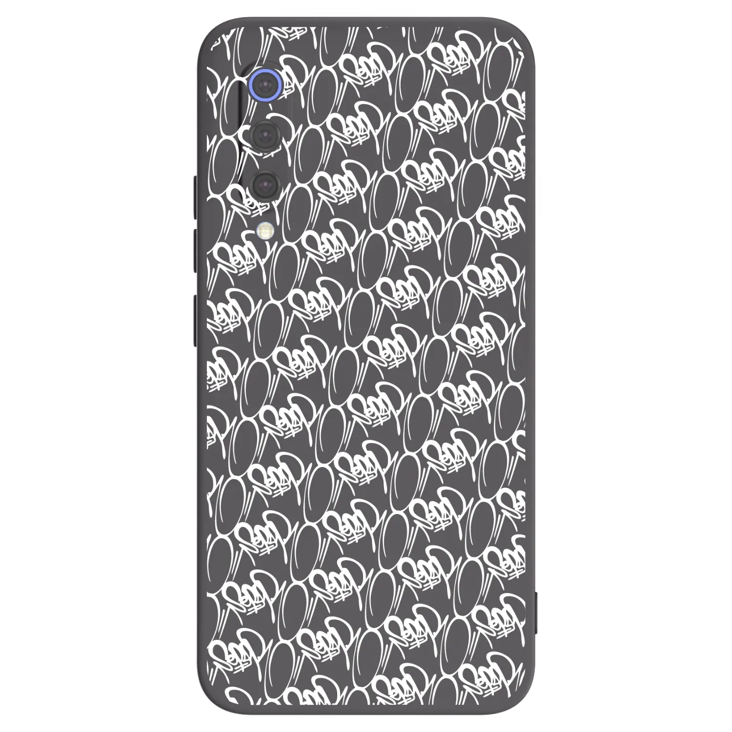 Picasee silikonový černý obal pro Xiaomi Mi 9 SE - Separ - White On Black 2