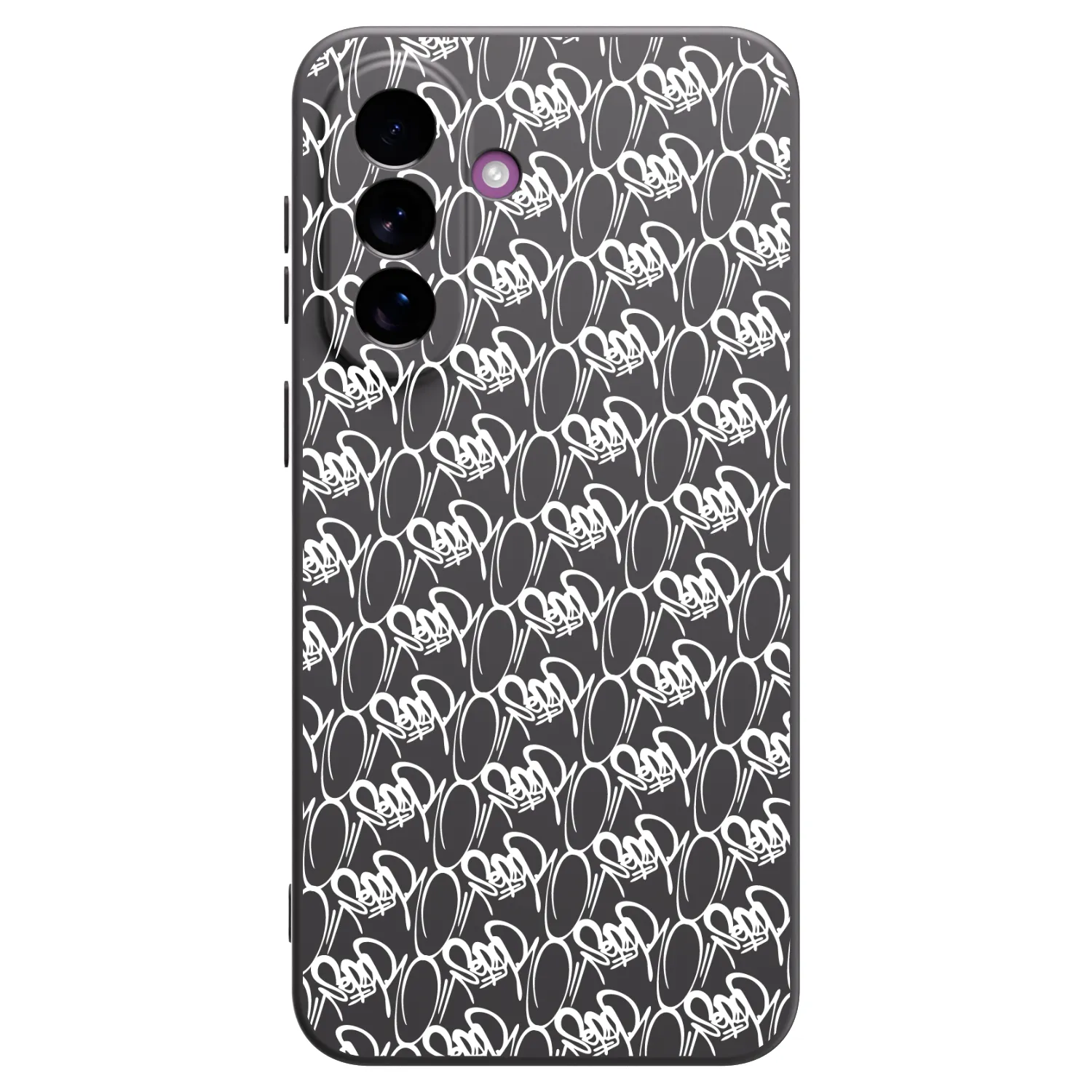 Picasee silikonový černý obal pro Samsung Galaxy A37 - Separ - White On Black 2