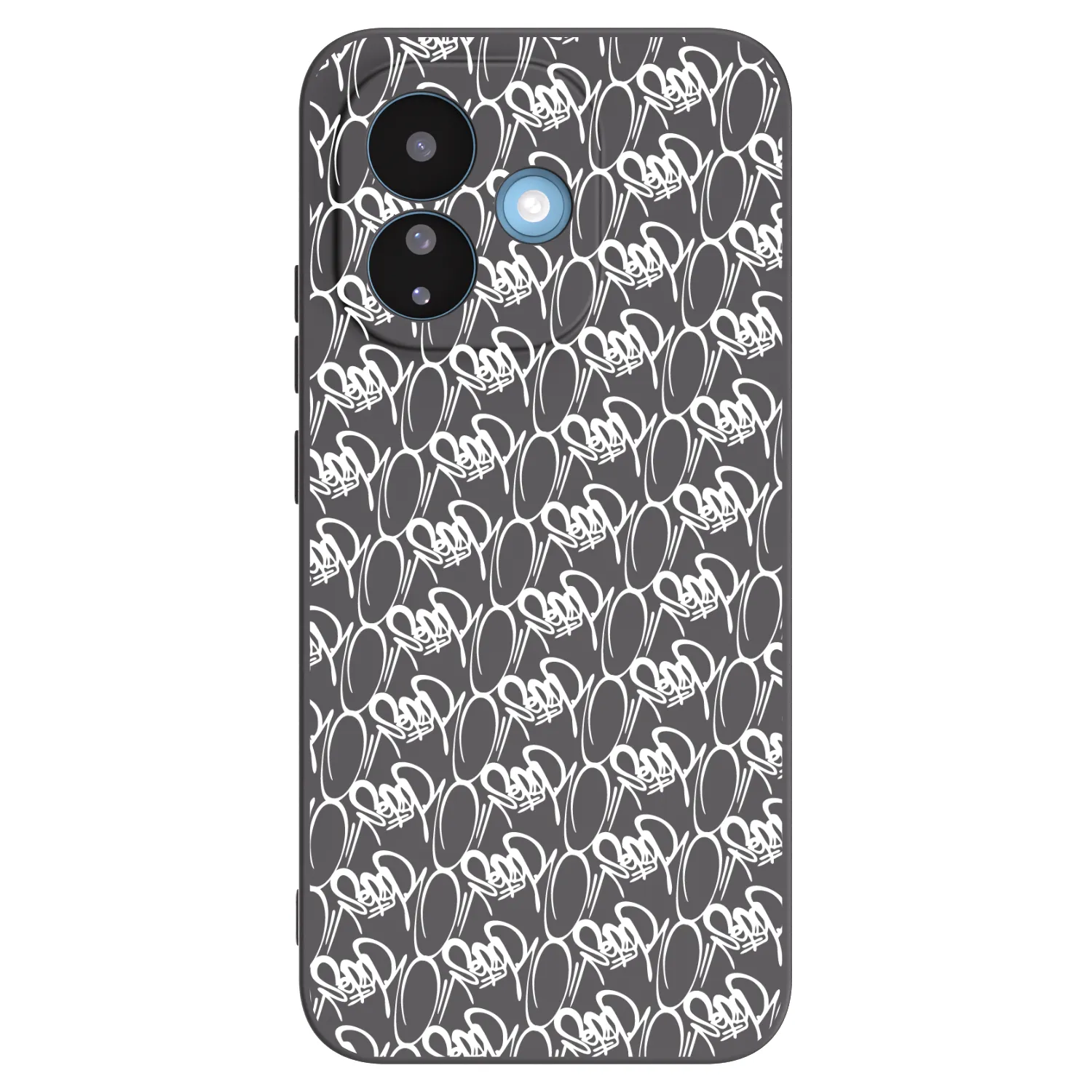 Picasee silikonový černý obal pro Xiaomi Redmi Note 17 Pro 5G - Separ - White On Black 2
