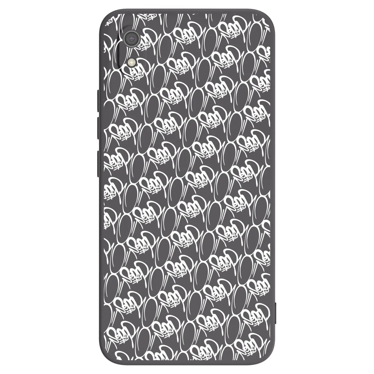 Picasee silikonový černý obal pro Xiaomi Redmi 7A - Separ - White On Black 2