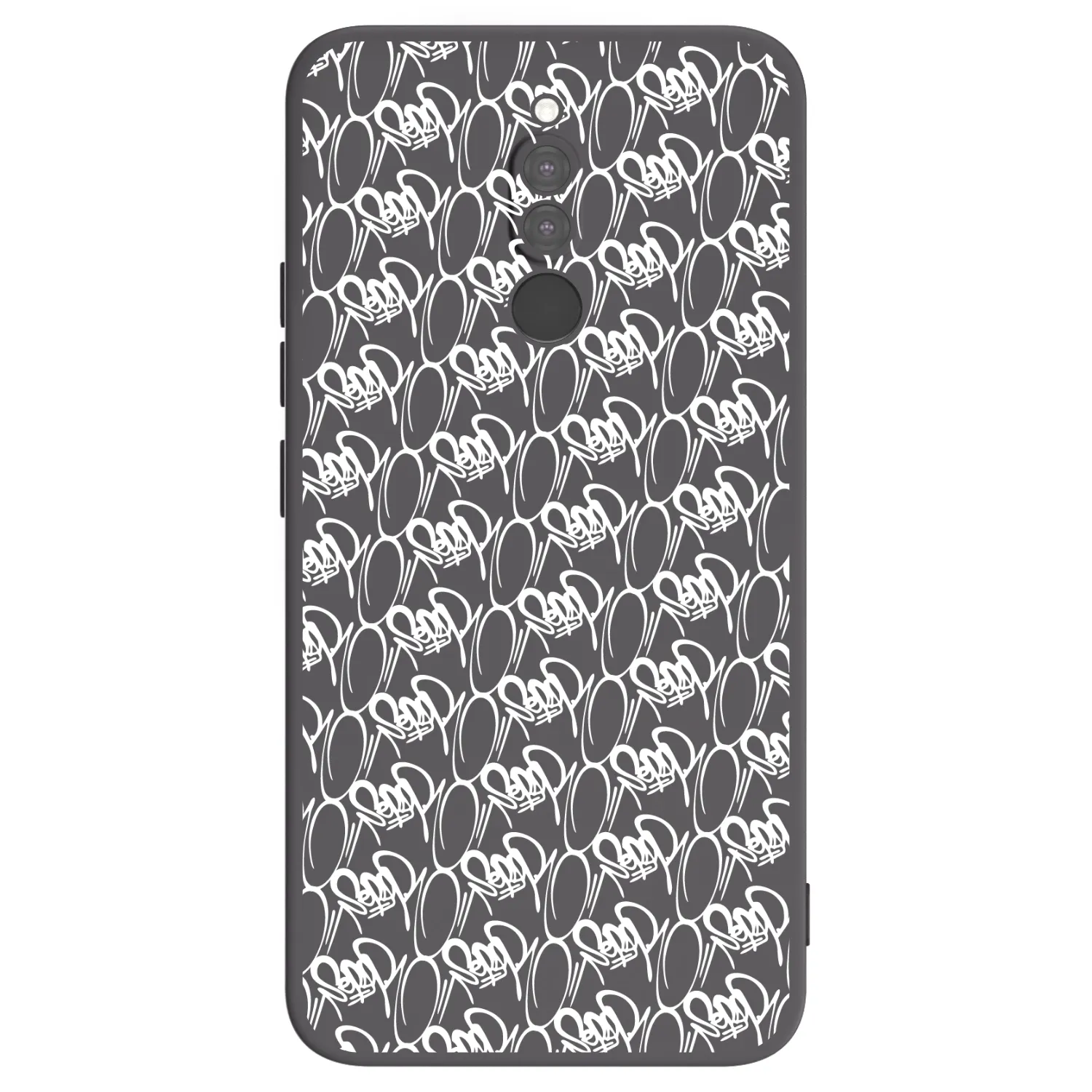 Picasee silikonový černý obal pro Xiaomi Redmi 8 - Separ - White On Black 2