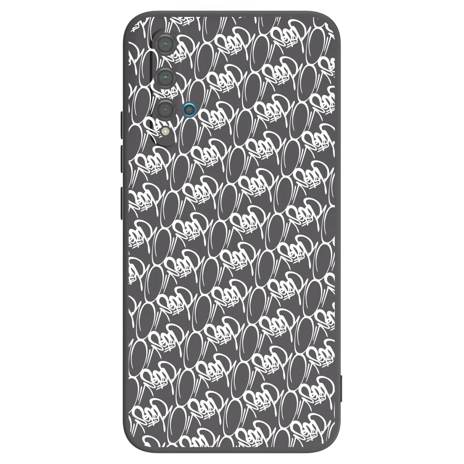 Picasee silikonový černý obal pro Huawei Nova 5T - Separ - White On Black 2
