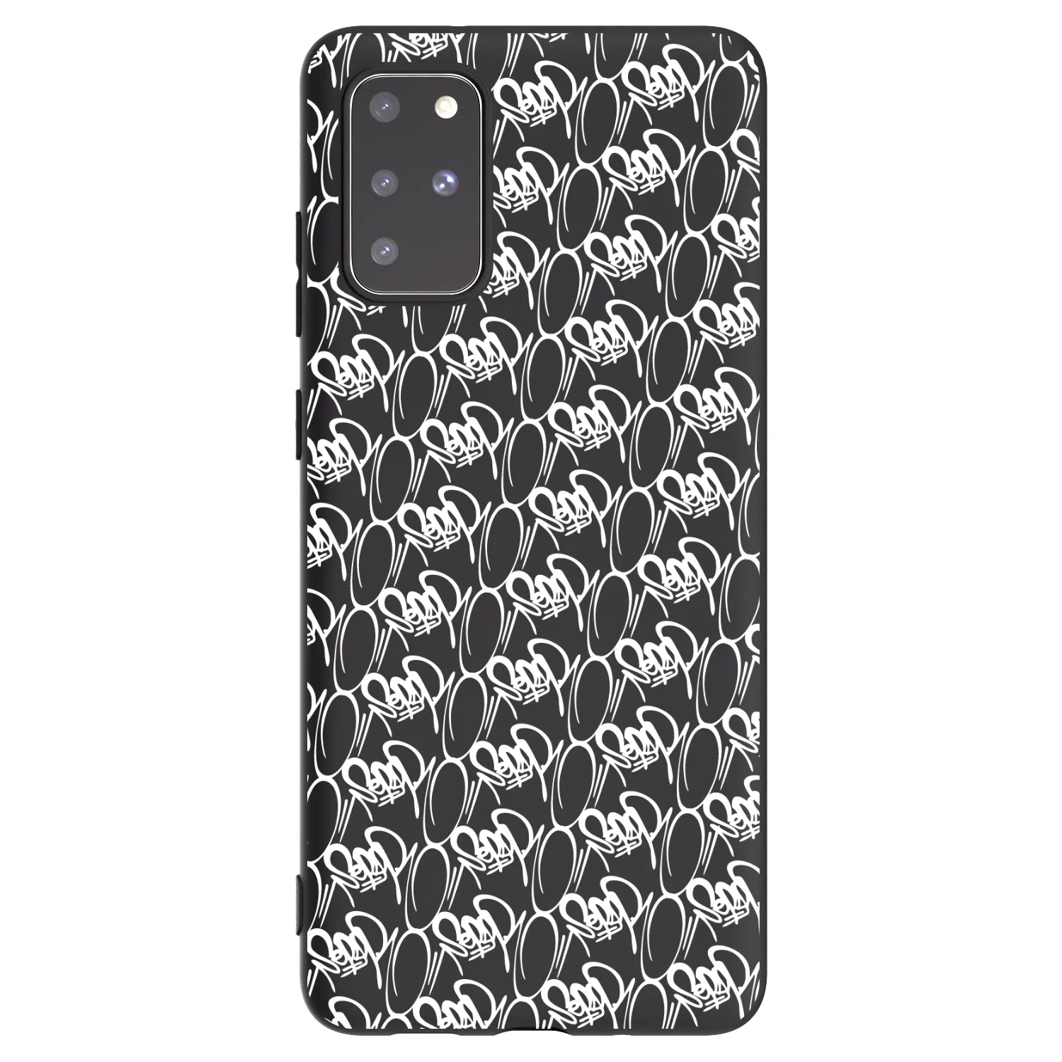 Picasee silikonový černý obal pro Samsung Galaxy S20+ G985F - Separ - White On Black 2