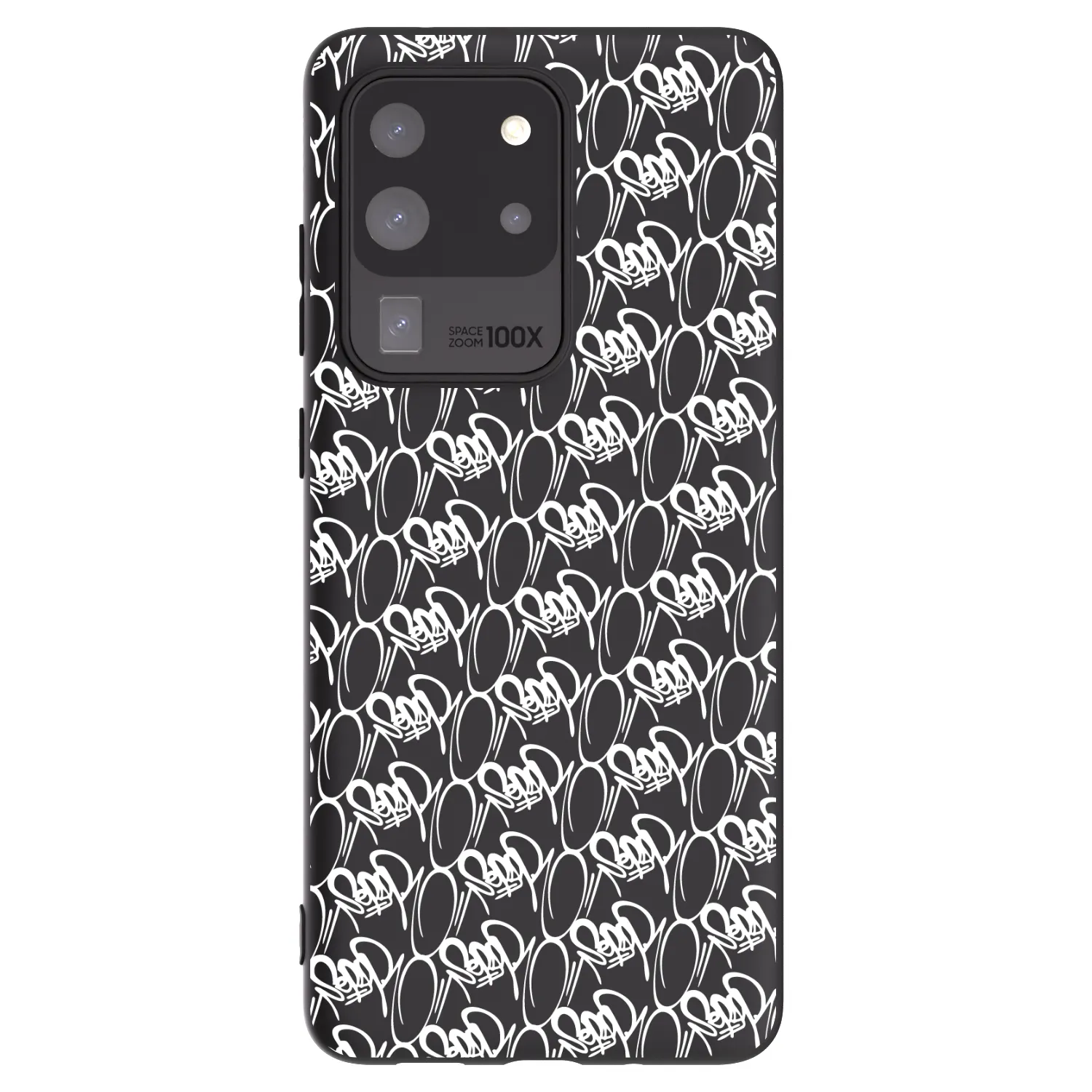 Picasee silikonový černý obal pro Samsung Galaxy S20 Ultra 5G G988F - Separ - White On Black 2