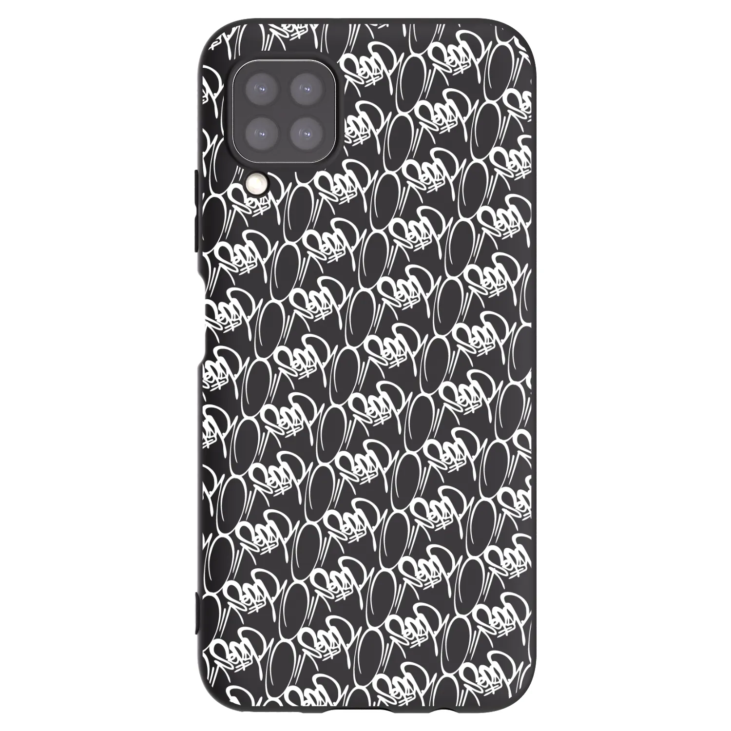 Picasee silikonový černý obal pro Huawei P40 Lite - Separ - White On Black 2