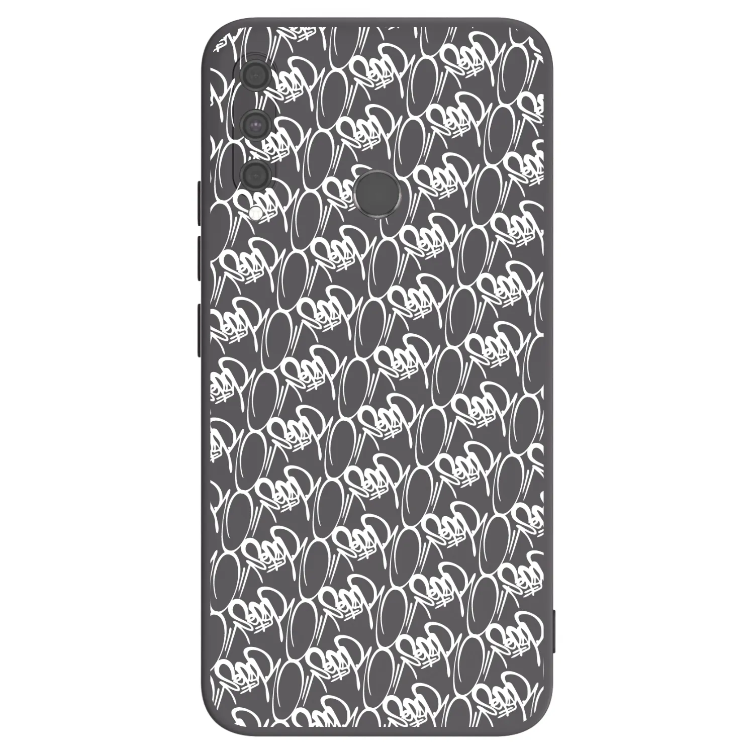 Picasee silikonový černý obal pro Huawei P40 Lite E - Separ - White On Black 2