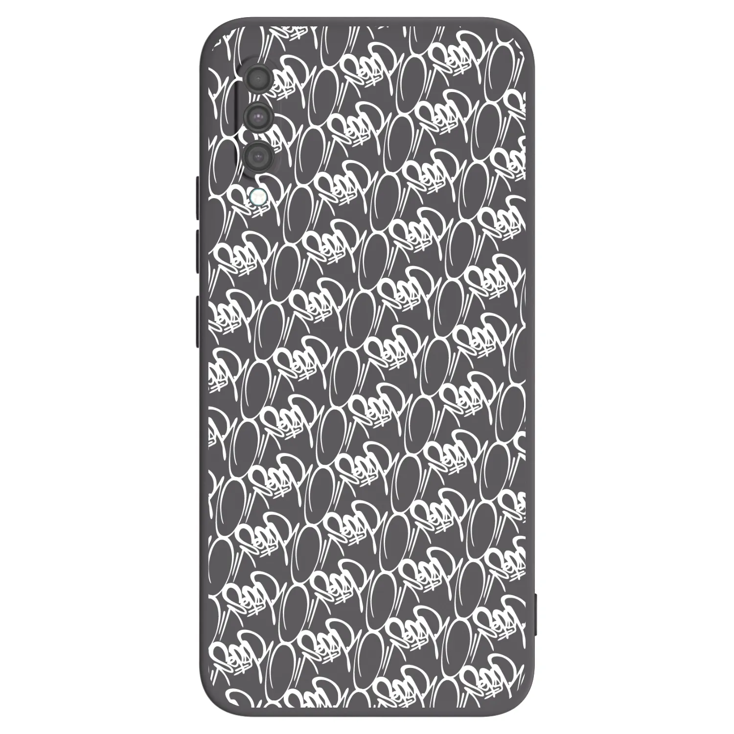 Picasee silikonový černý obal pro Samsung Galaxy A30s A307F - Separ - White On Black 2