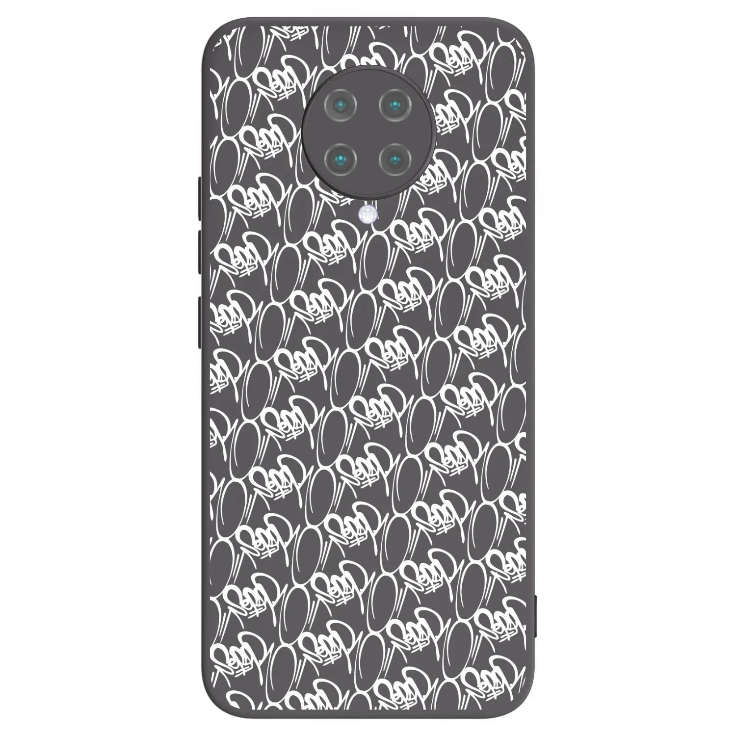 Picasee silikonový černý obal pro Xiaomi Poco F2 Pro - Separ - White On Black 2
