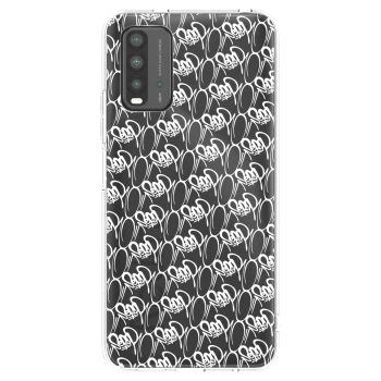 Obal pro Xiaomi Redmi 9T - Separ - White On Black 2