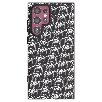 Obal pro Samsung Galaxy S22 Ultra 5G - Separ - White On Black 2