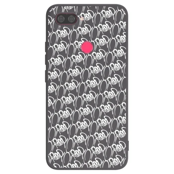 Obal pro Xiaomi Mi 8 Lite - Separ - White On Black 2