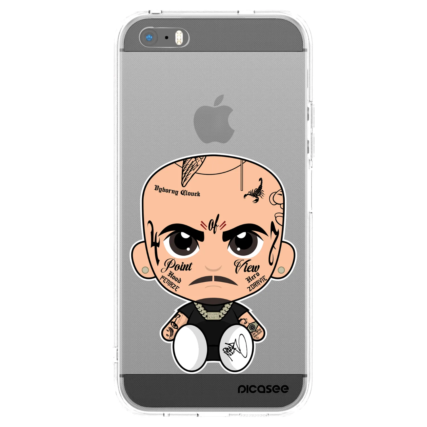 Picasee silikonový průhledný obal pro Apple iPhone 5/5S/SE - Separ