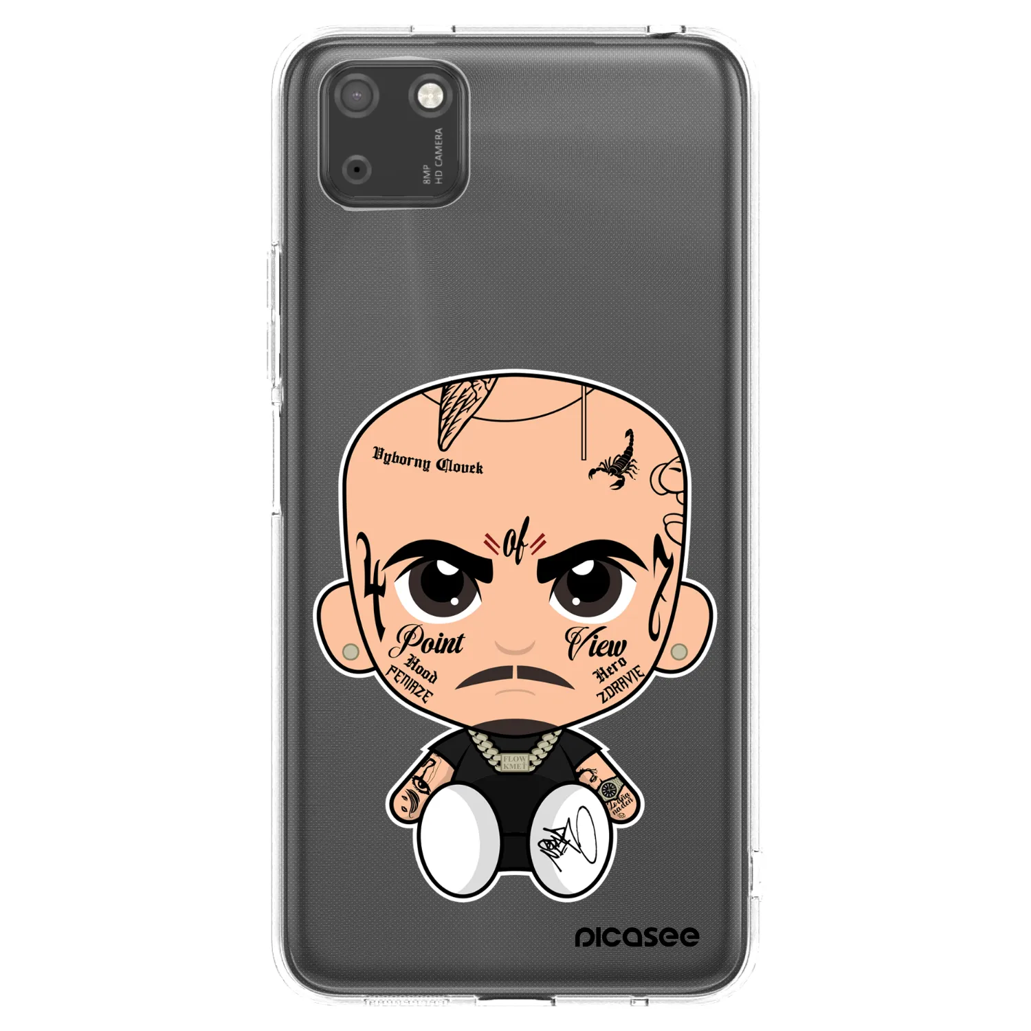Picasee silikonový průhledný obal pro Huawei Y5P - Separ