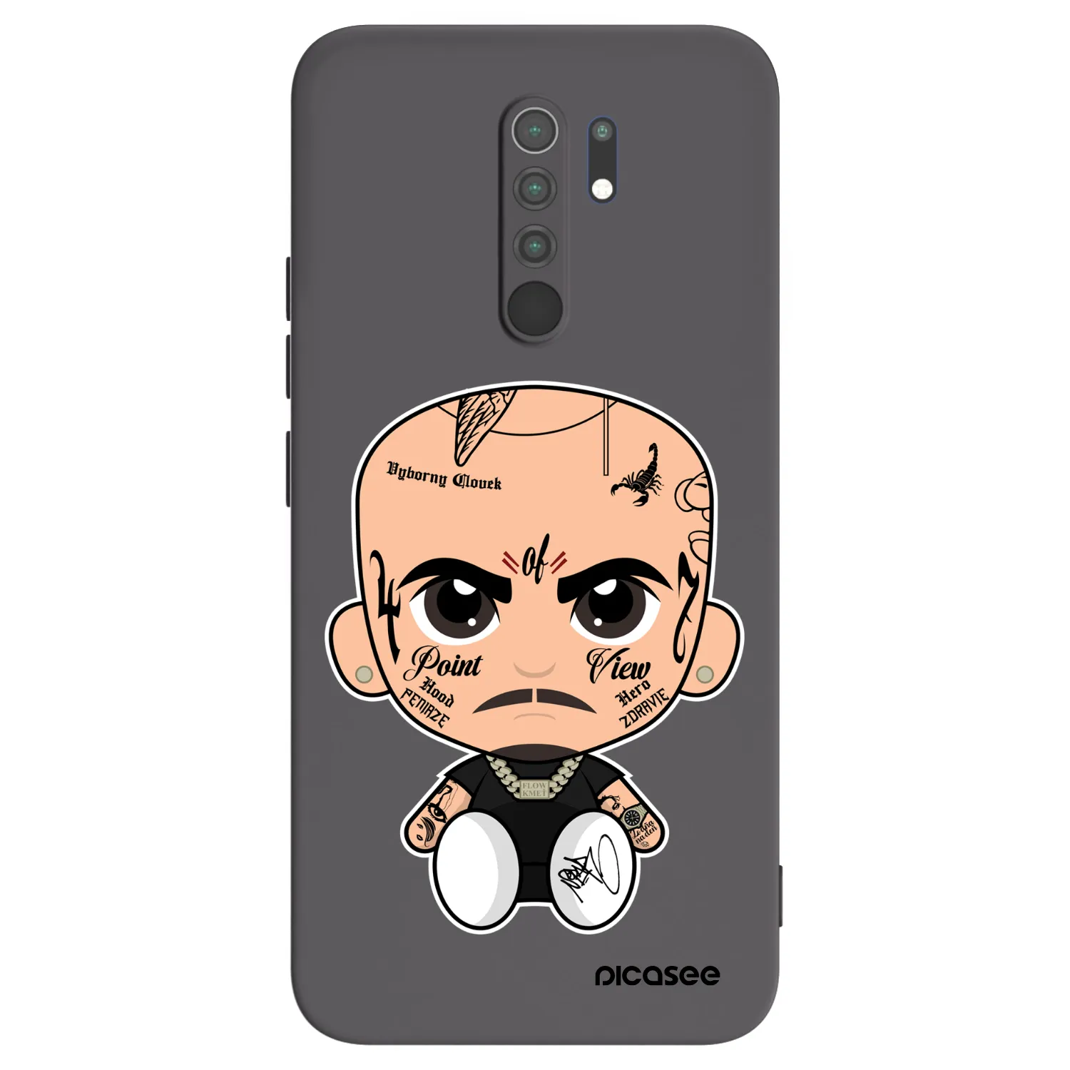 Picasee silikonový černý obal pro Xiaomi Redmi 9 - Separ
