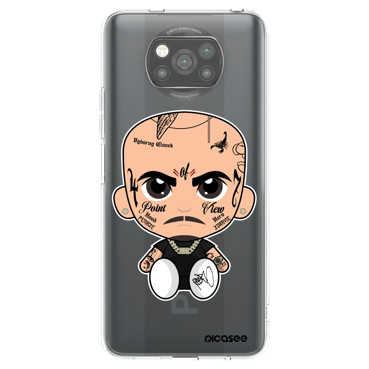 Picasee silikonový černý obal pro Xiaomi Poco X3 - Separ