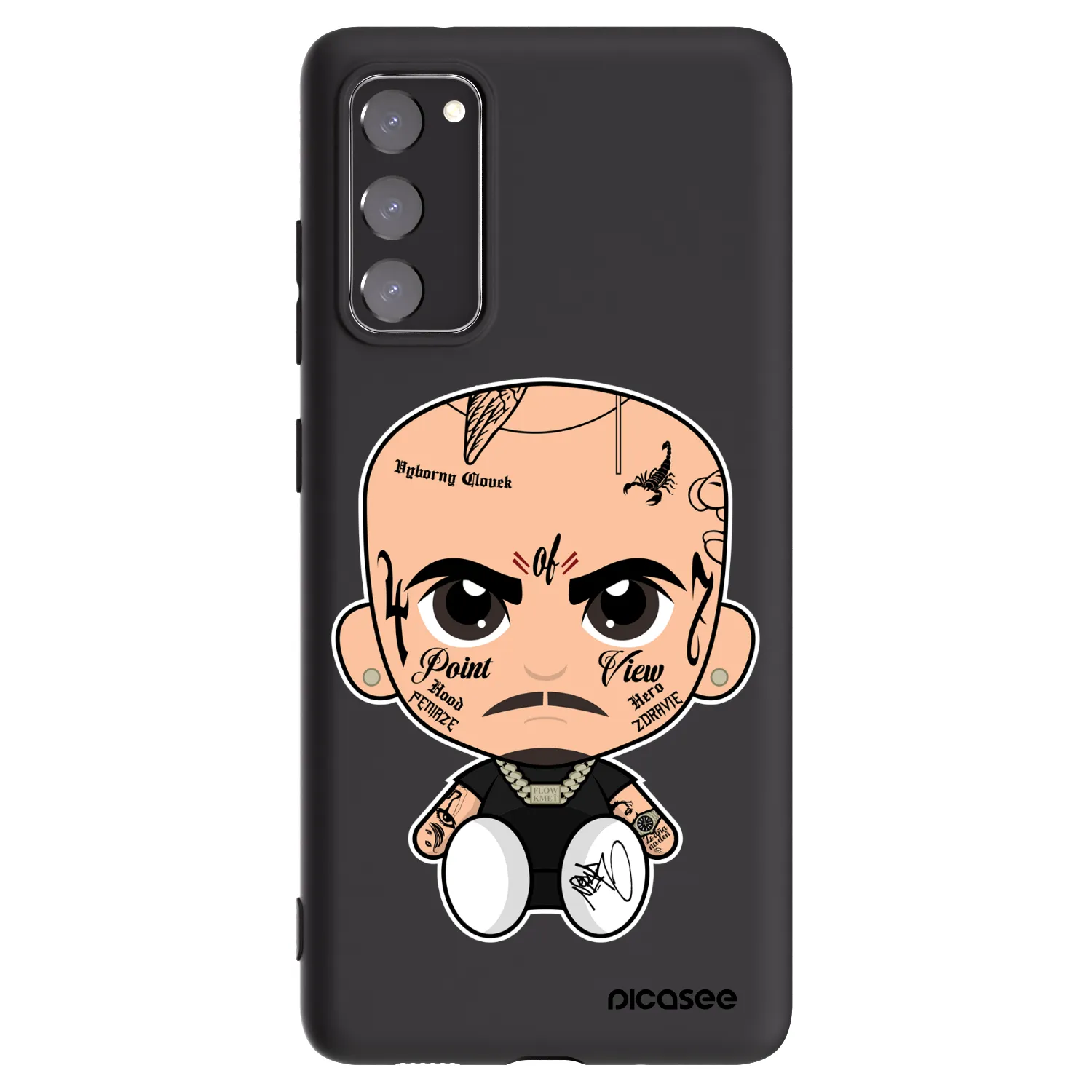 Picasee silikonový černý obal pro Samsung Galaxy S20 FE - Separ