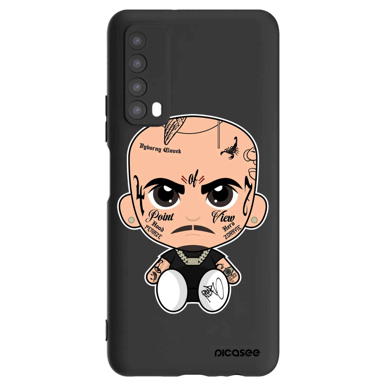 Picasee silikonový černý obal pro Huawei P Smart 2021 - Separ