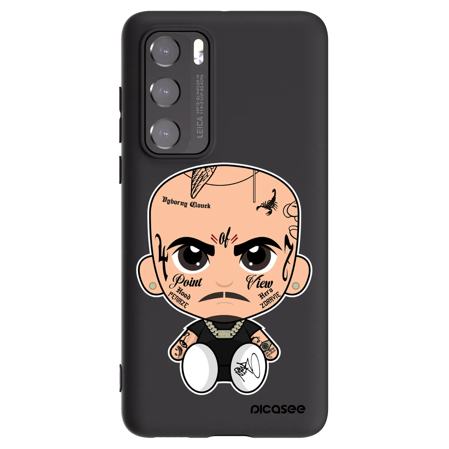 Picasee silikonový černý obal pro Huawei P40 - Separ