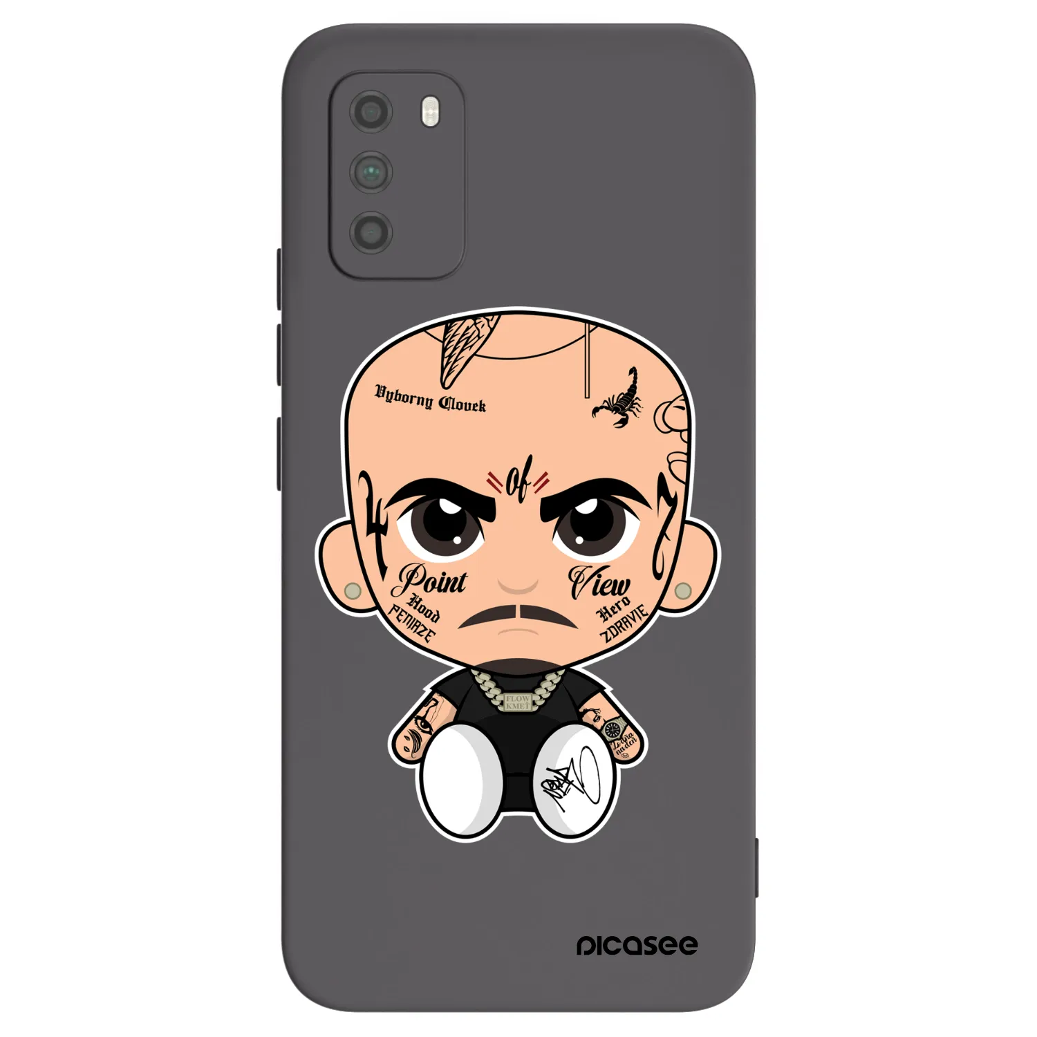 Picasee silikonový černý obal pro Xiaomi Poco M3 - Separ