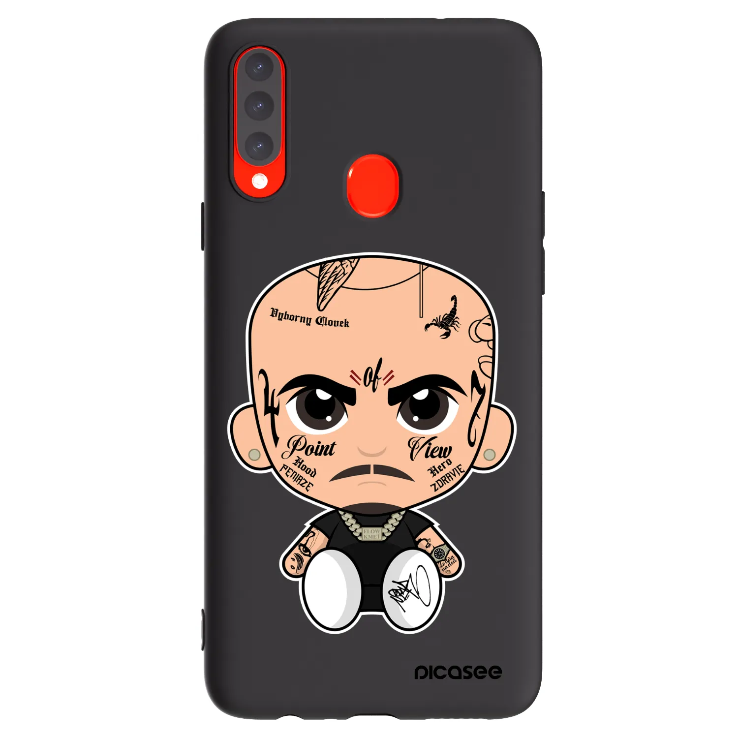 Picasee silikonový černý obal pro Samsung Galaxy A20s - Separ