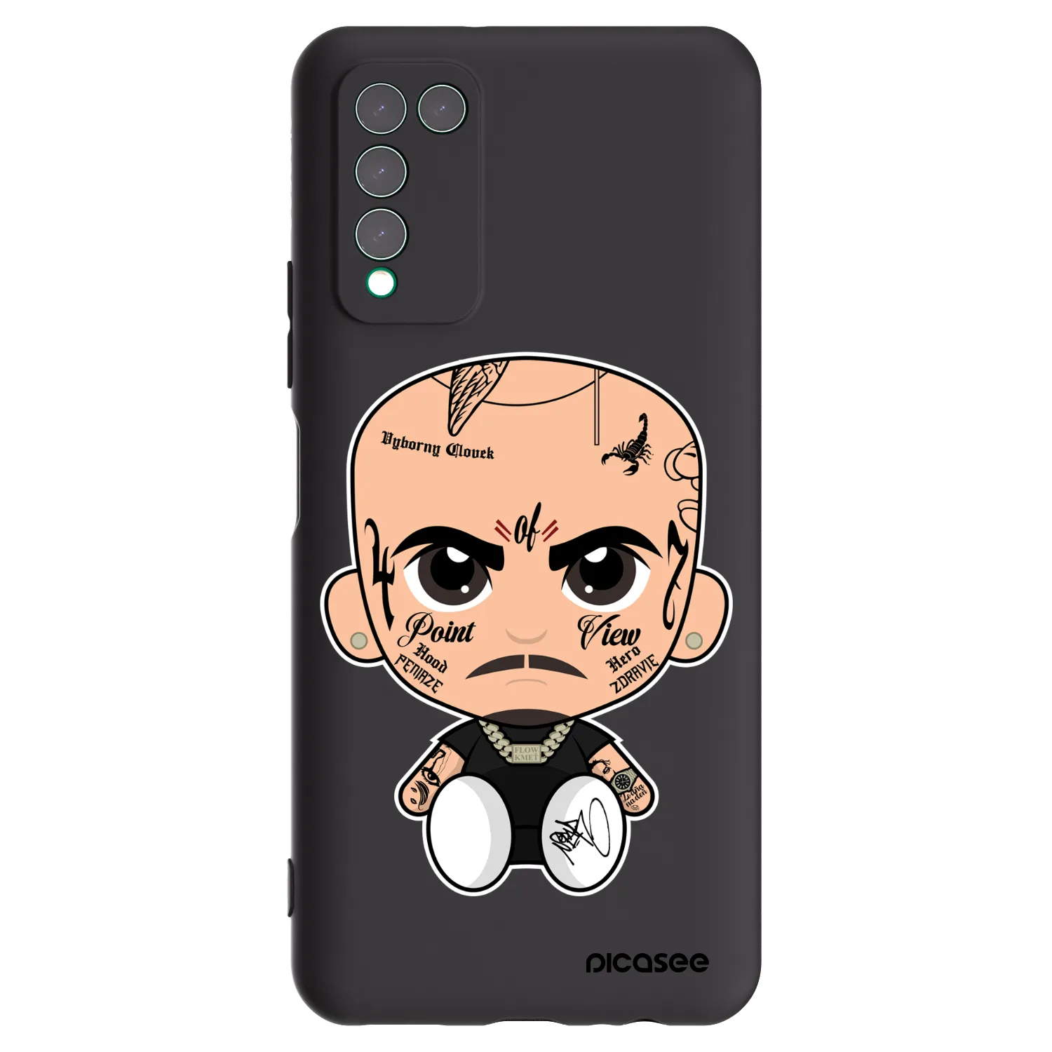 Picasee silikonový černý obal pro Honor 10X Lite - Separ