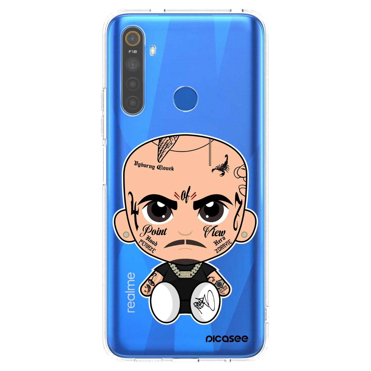 Picasee silikonový průhledný obal pro Realme 5 - Separ