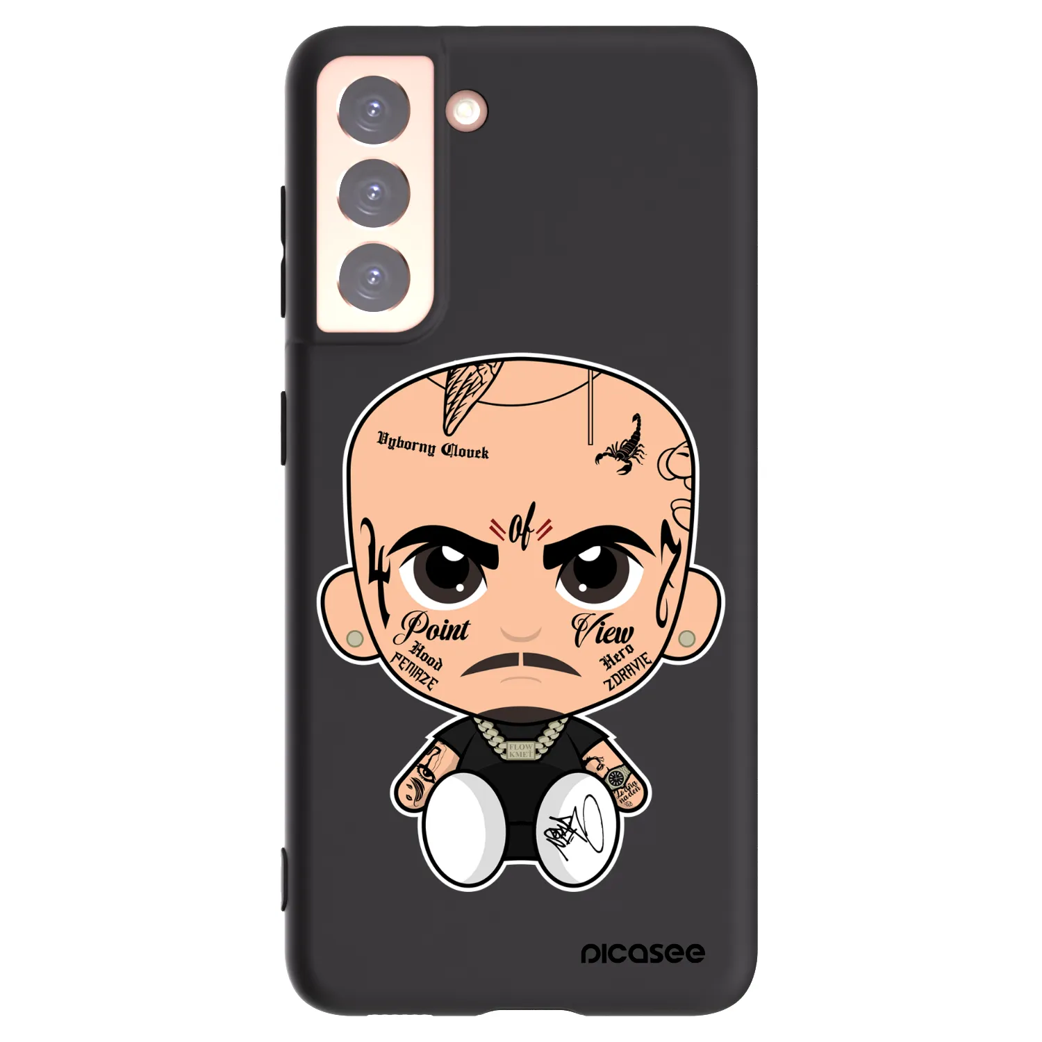 Picasee silikonový černý obal pro Samsung Galaxy S21 5G G991B - Separ