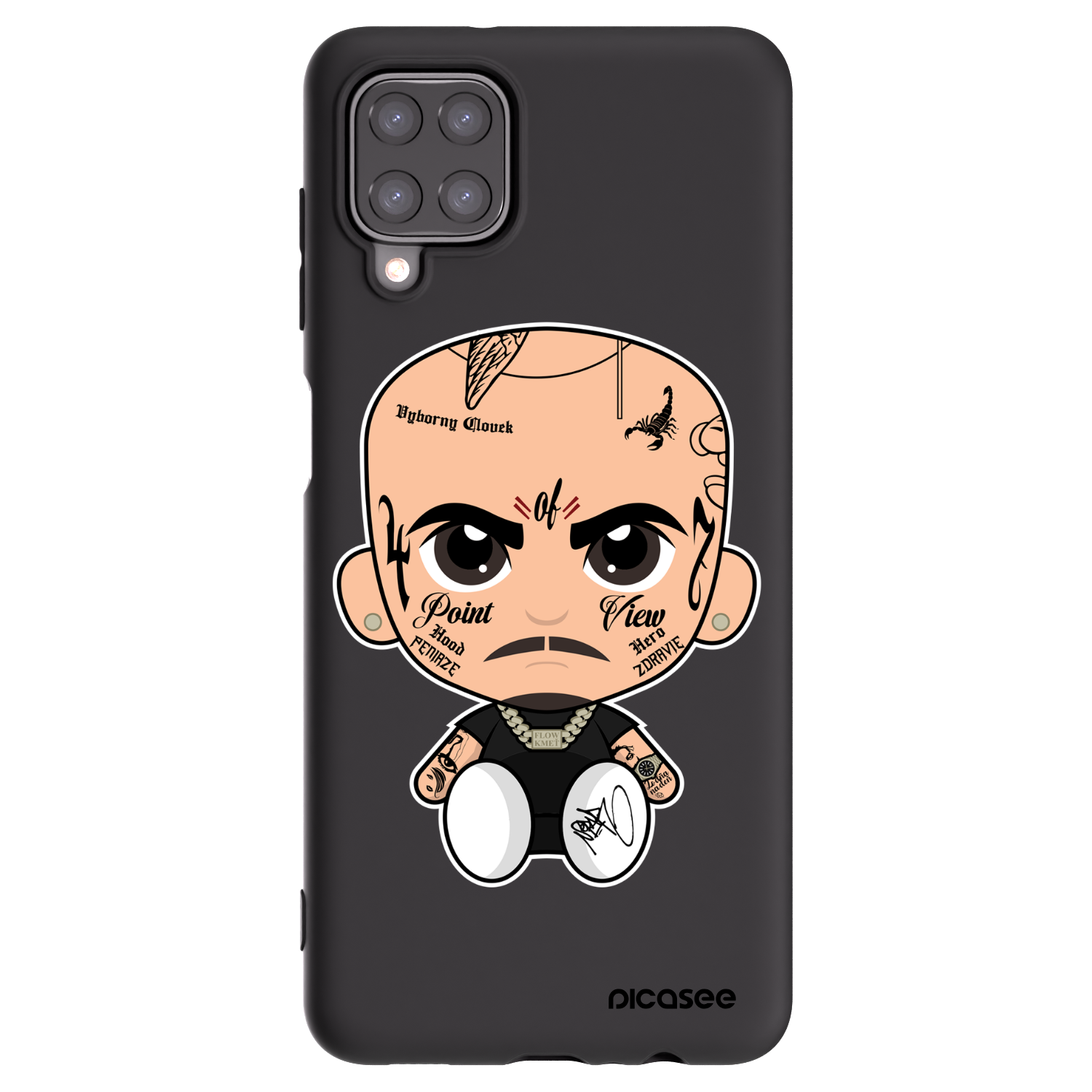 Picasee silikonový černý obal pro Samsung Galaxy A12 A125F - Separ