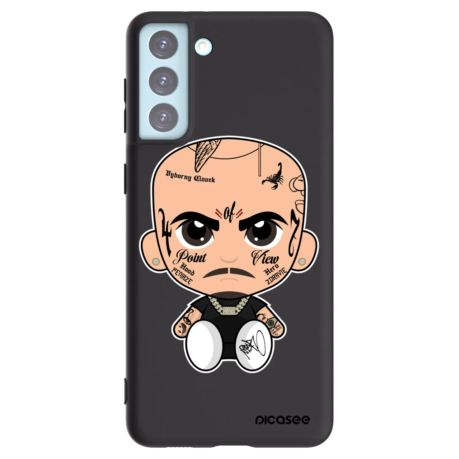 Picasee silikonový černý obal pro Samsung Galaxy S21+ 5G G996F - Separ
