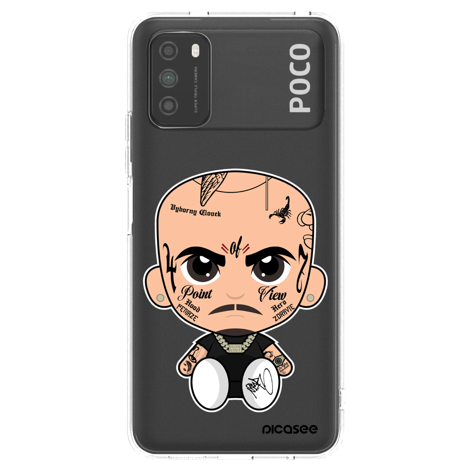 Picasee silikonový průhledný obal pro Xiaomi Poco M3 - Separ
