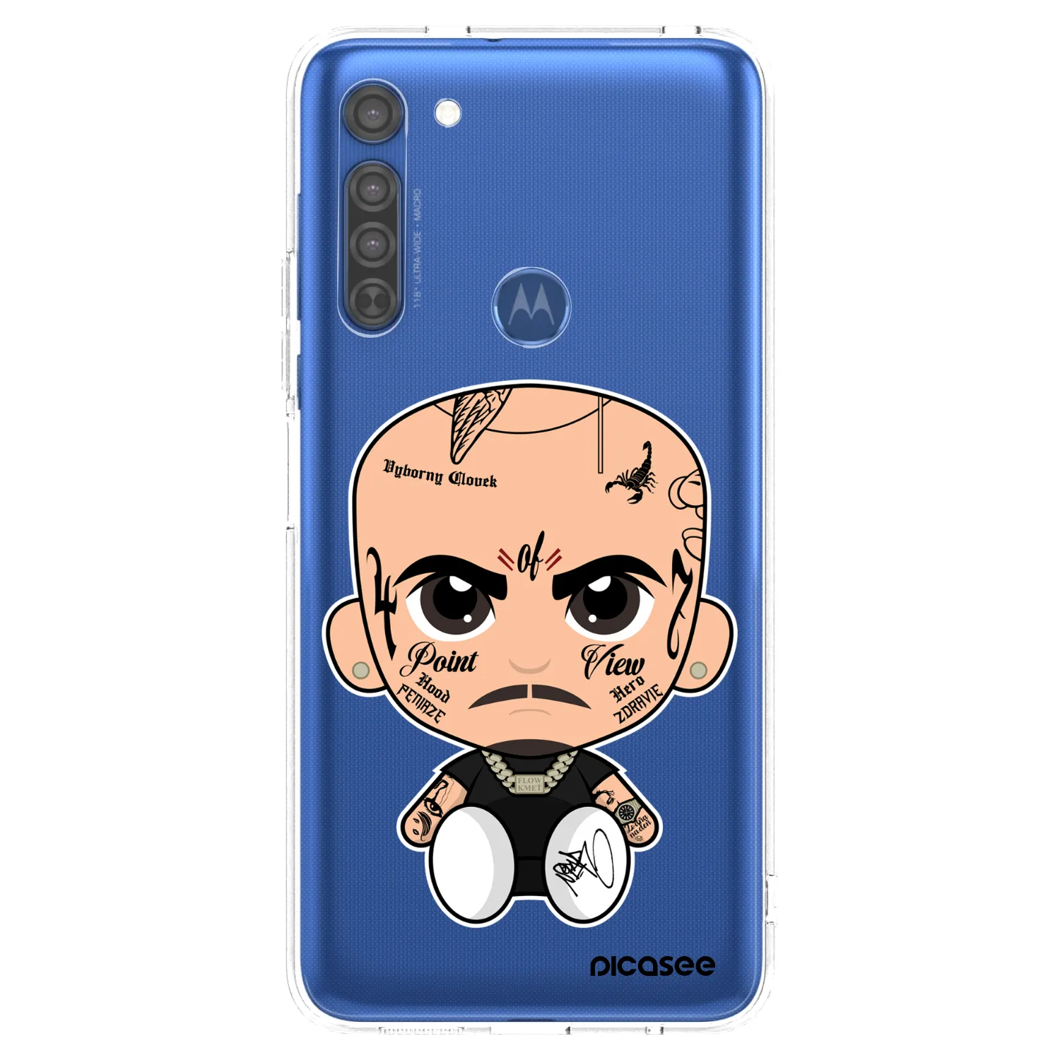 Picasee silikonový průhledný obal pro Motorola Moto G8 - Separ