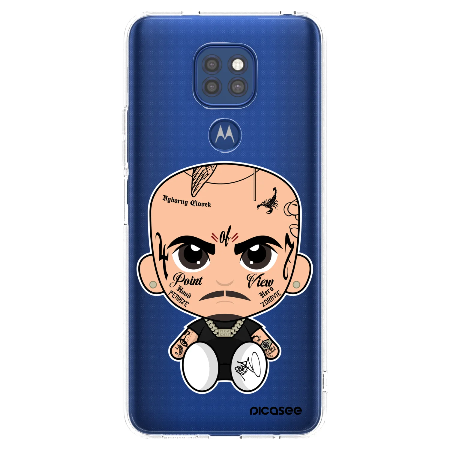 Picasee silikonový průhledný obal pro Motorola Moto G9 Play - Separ