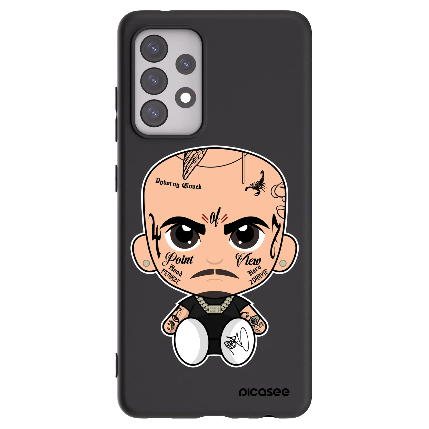 Picasee silikonový černý obal pro Samsung Galaxy A52 5G A525F - Separ