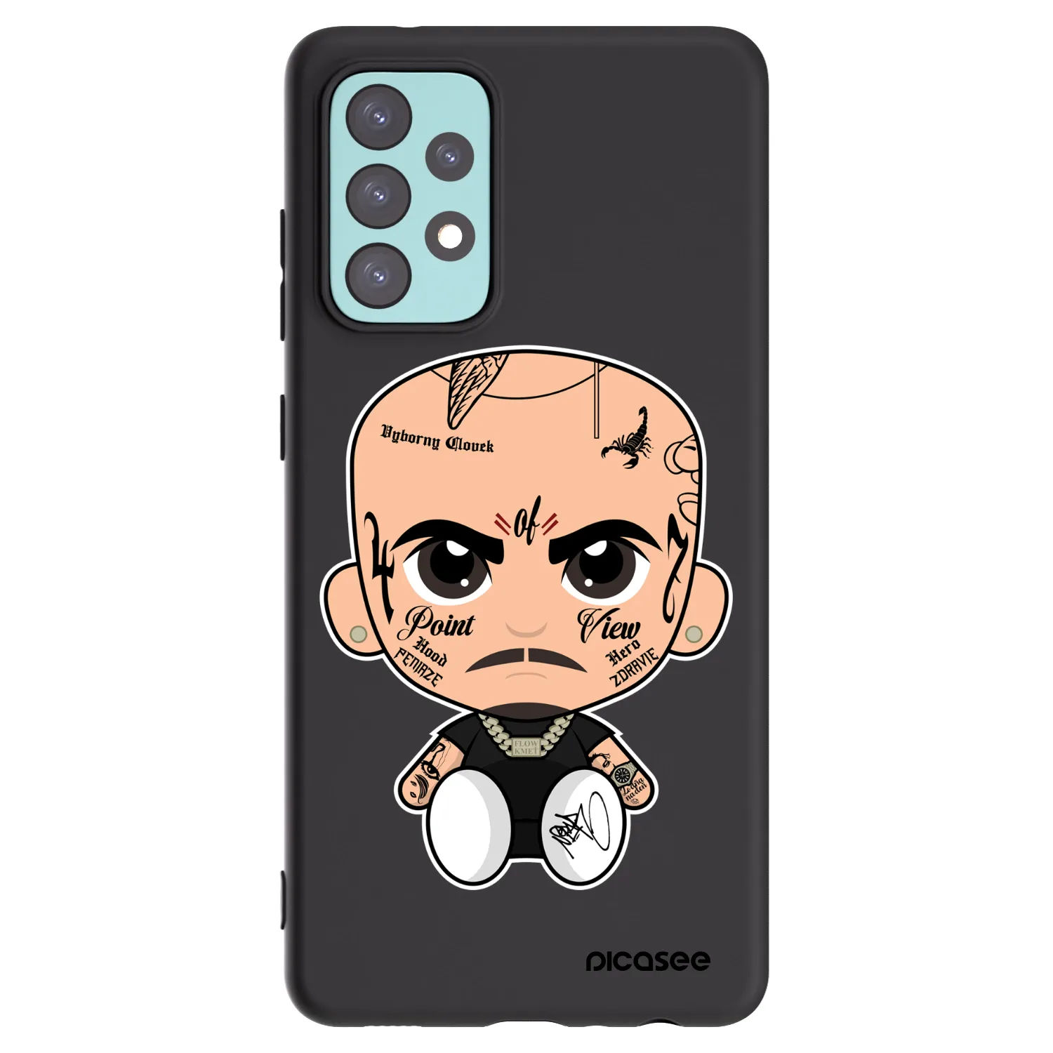 Picasee silikonový černý obal pro Samsung Galaxy A72 A725F - Separ