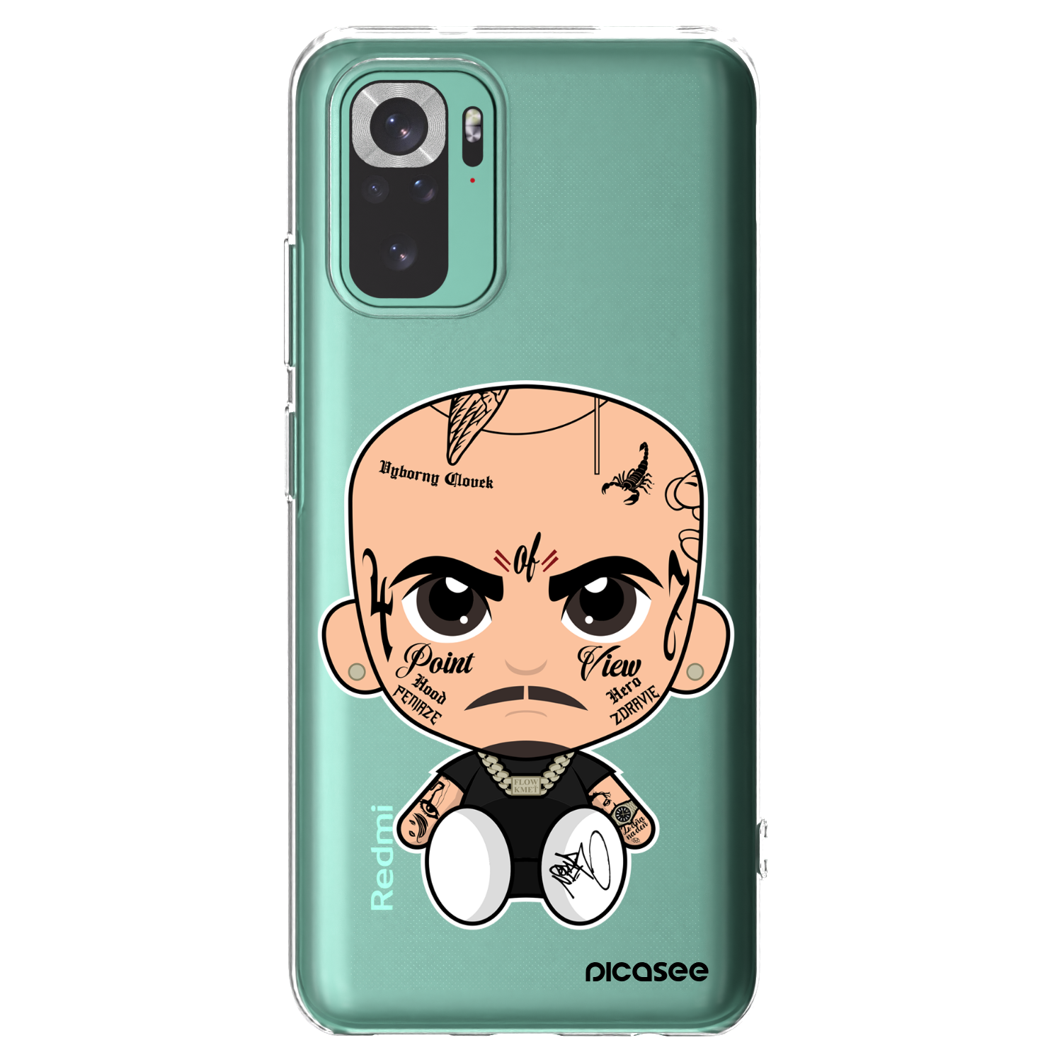 Picasee silikonový průhledný obal pro Xiaomi Redmi Note 10 Pro - Separ